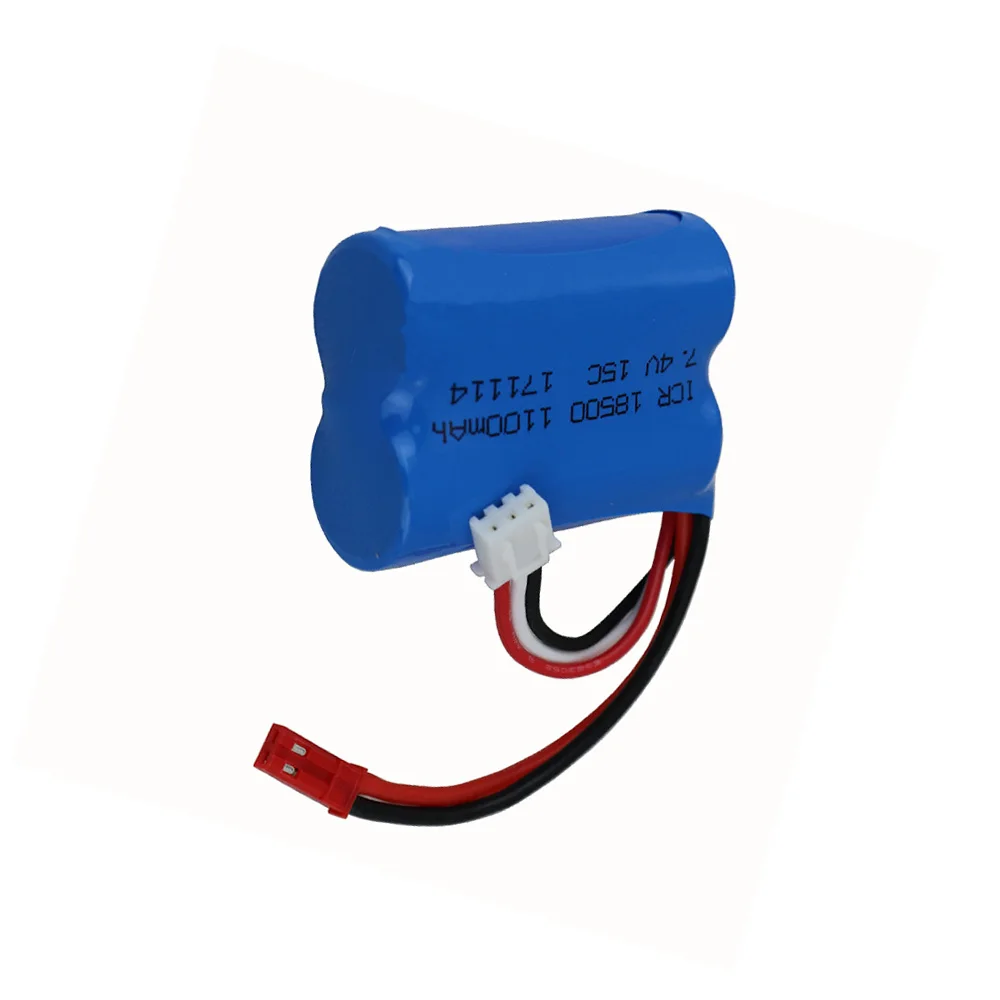 7.4 V 1100 mAH Lipo Batteria Per Il controllo Remoto elicottero JST SM Plug Li-po Battery 7.4 V 1100 mAH 15C di scarico 18500 batteria giocattolo