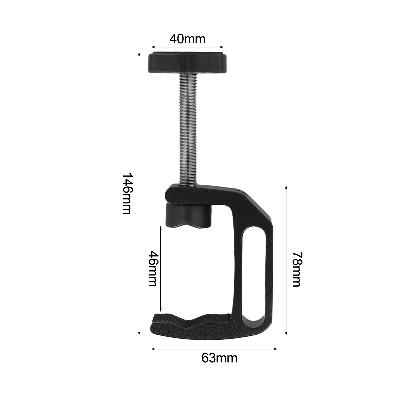 Multi Purpose C Type Clamp Designed for Woodworking and Assembly Adjustable Screw Mechanism with Slip Features