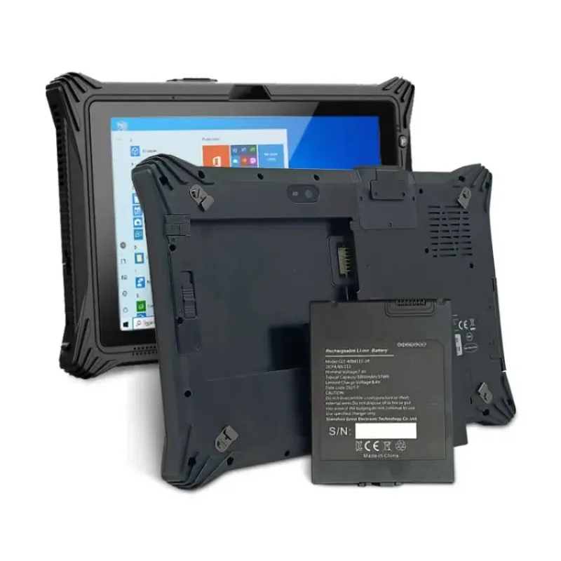NEW Ip67 Waterproof 10.1 Inch 700nit Sunlight Readable Dual Camera Win System 8gb ram with Nfc Rugged Tablet PC