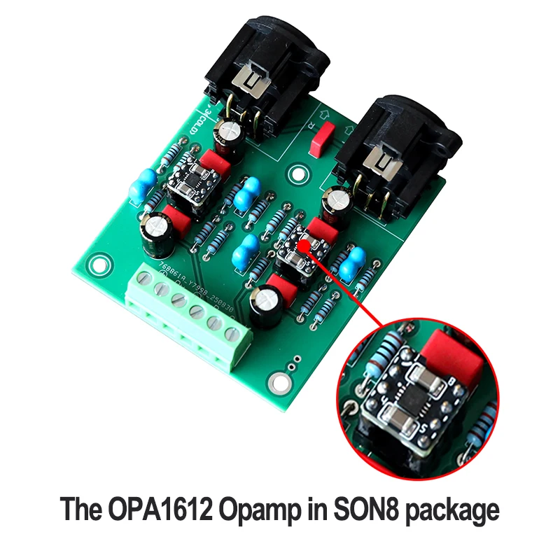 OPA1612 RCA to XLR Converter Board Dual Channel MBL6010D Unbalanced Preamplifier to Balanced Module 133dB SNR Low Distortion