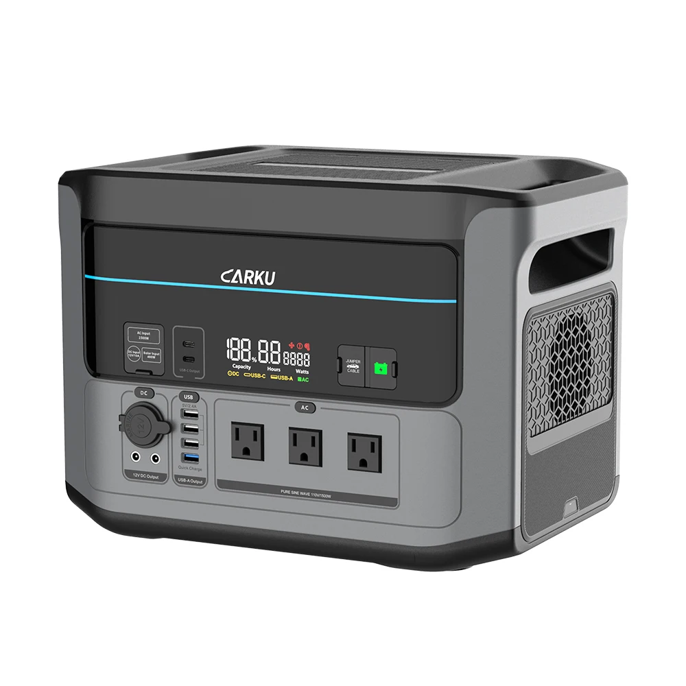 Custom Outdoor 2400W Camping Power Bank Lifepo4 Lithium Ion Cell High Capacity Portable Solar Power Station