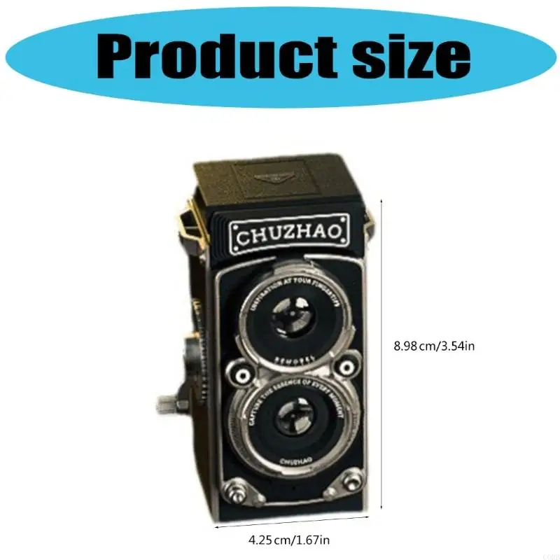 CORB Vintage Mini Digitalkamera 12MP 1080p Video Recorder Doppellinsen -Reisekamera
