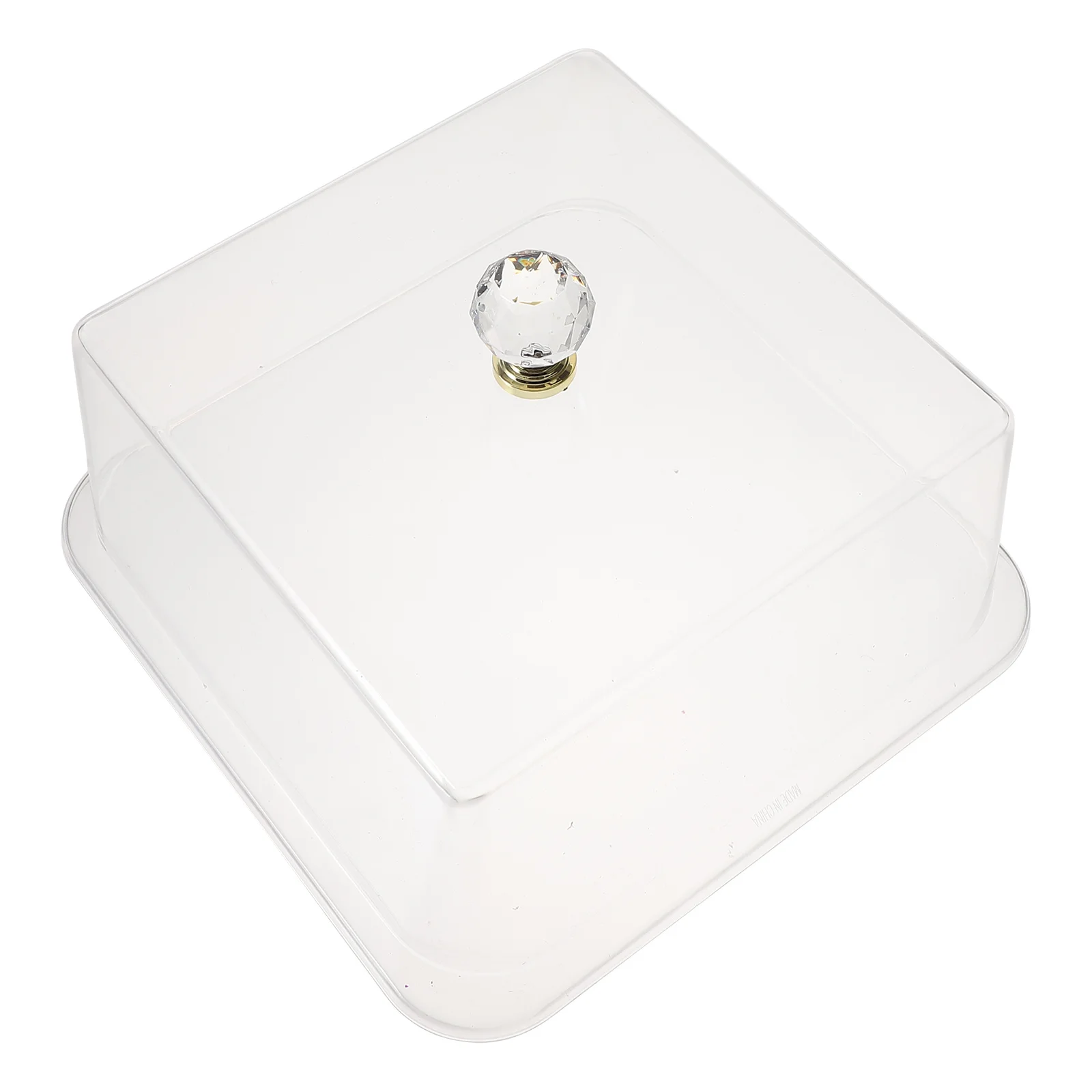 

1pc Acrylic Transparent Cake Cover Large Capacity Dust-Proof Food Protector For Kitchen Storage Clear Dish Cover