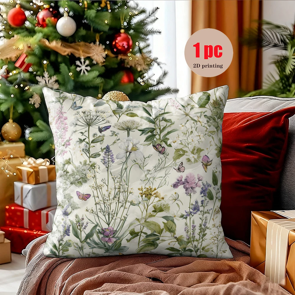 نمط تشبه الشجرة الزرقاء على كيس وسادة من البوليستر المسامي لغرفة المعيشة وغرفة النوم وديكور الشرفة الخارجية #2