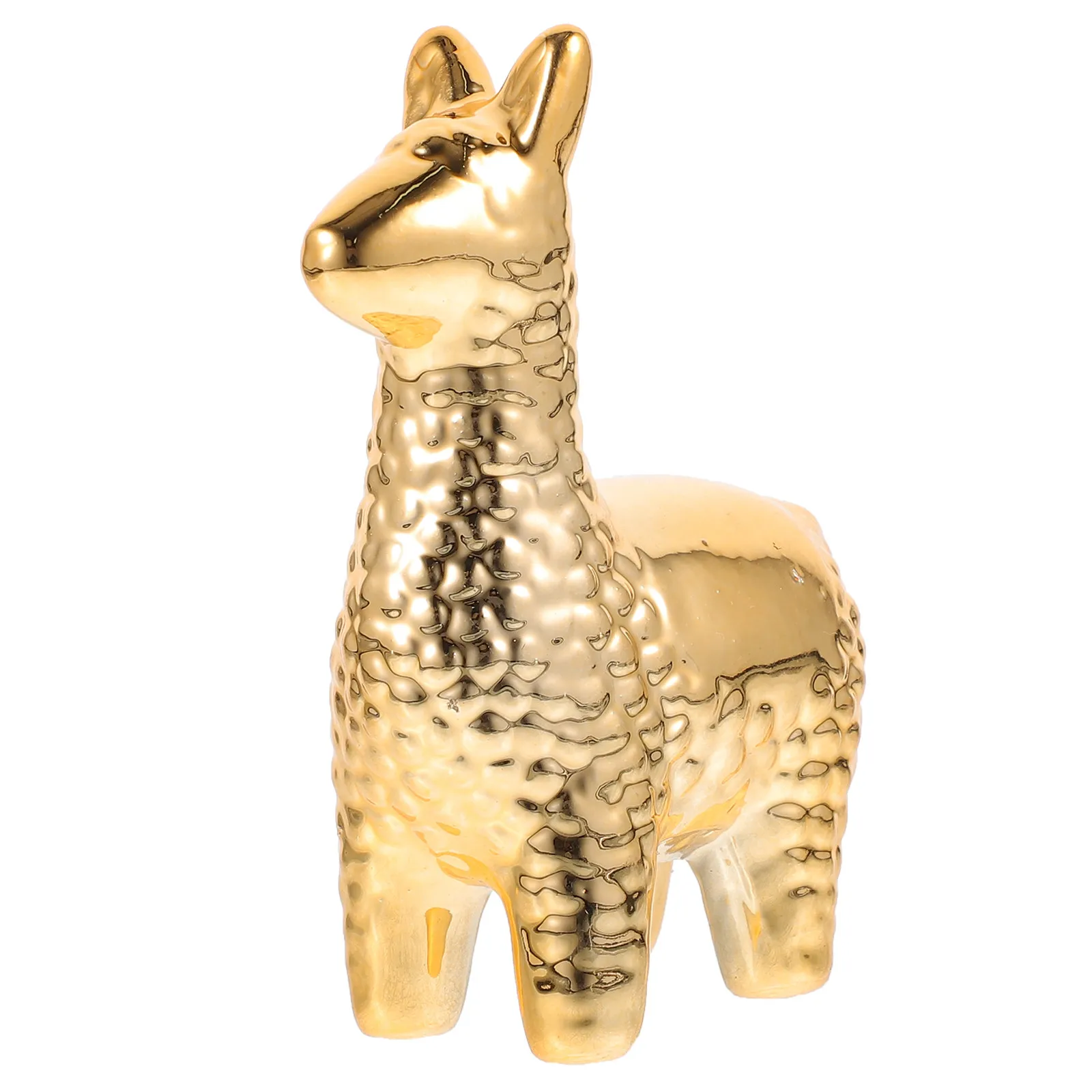 Ceramic Alpaca Ornament Unique Creative Alpaca Shape Decorative Accent for Desk Bookshelf Living Room Entryway Housewarming Gift