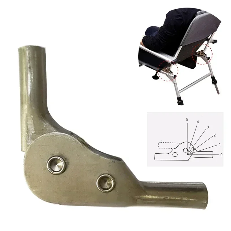 1pcs Folding Sofa Hinge 180 Degrees& 5 Gears Steps Ratchet Hinges Chair for Armrest Backrest Adjustable Connector Easy to Use