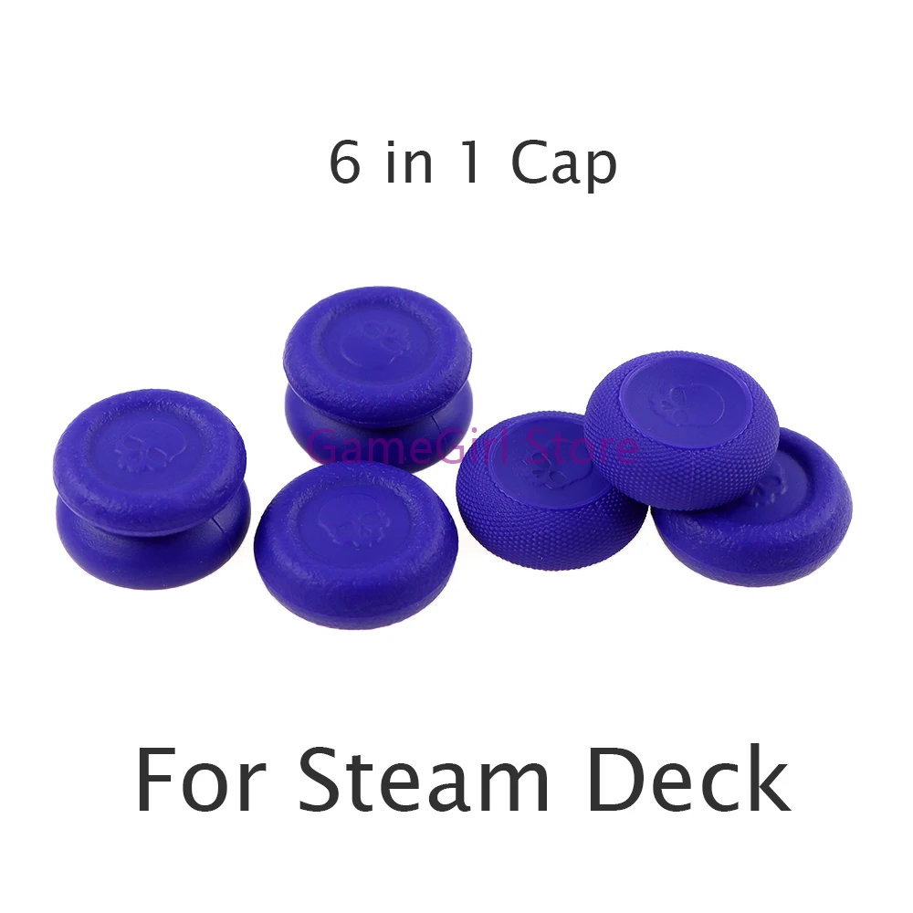 1set 6 in 1 Non-Slip Analog Joystick Cap Thumbstick Grip Cover For Steam Deck Game Console Accessories