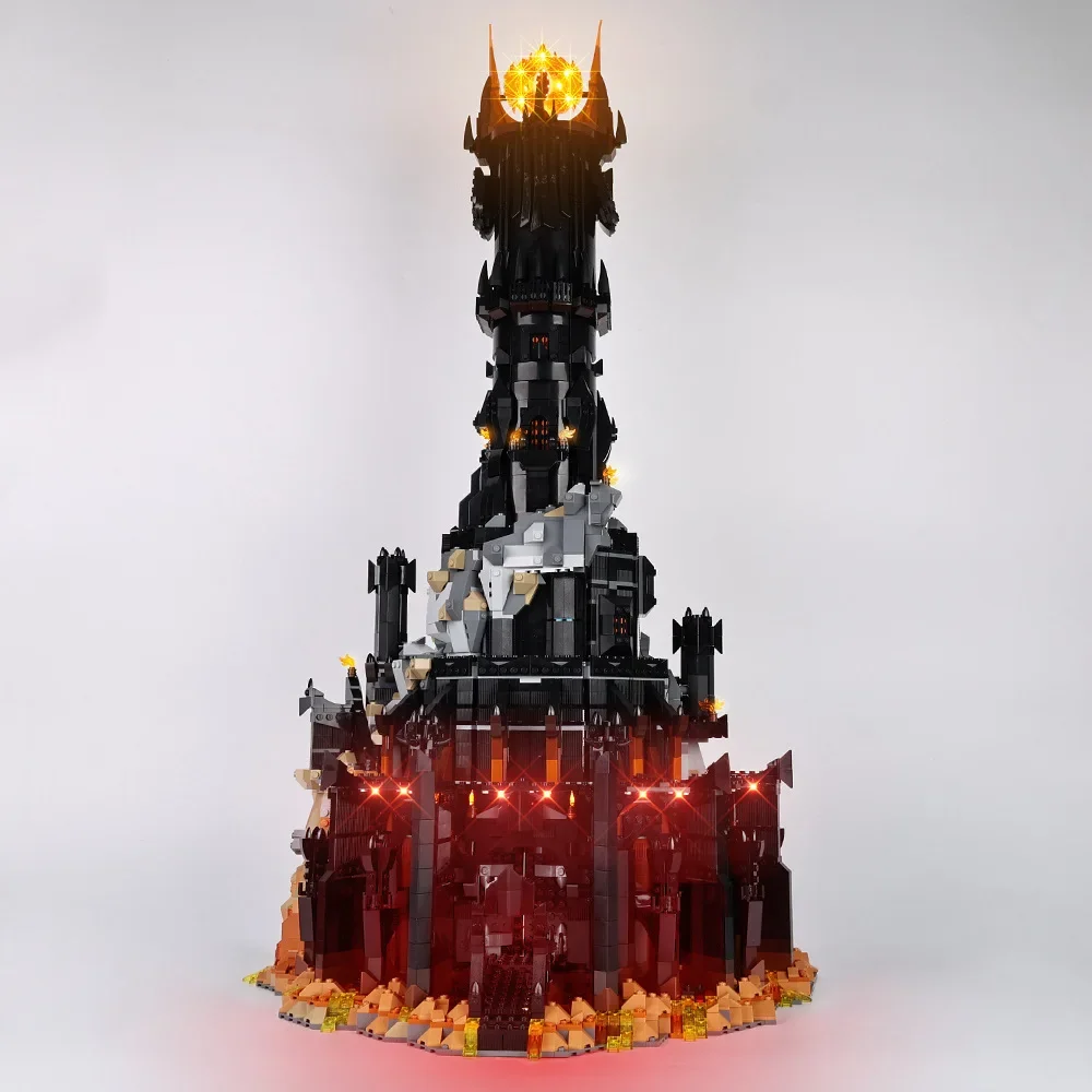 No Building Blocks Lamp Lighting for The Lord of The Rings: Barad-dûr 10333 DIY Toys Gift Only Lighting Set