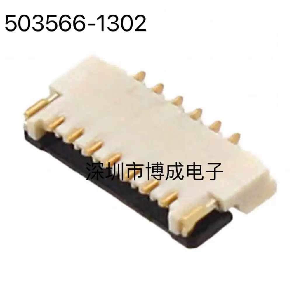 10pcs/Lot 503566-1302 5035661302 Easy-On FPC Connector, 0.30mm Pitch, Right-Angle, Bottom Contact, 0.95mm Height, 13 Circuits