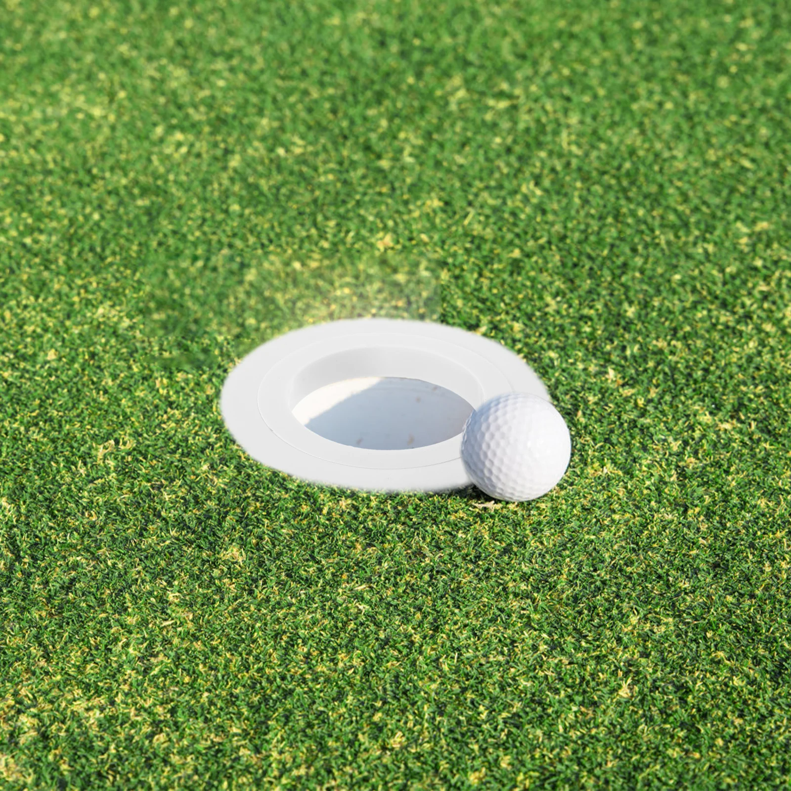 

1Set Golf Hole Cup Ring Durable Plastic Practical Golf Training Aid for Indoor Outdoor Putting Practice Aid Hole Cup Ring
