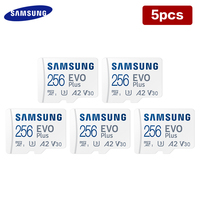 Original SAMSUNG EVO Plus Micro SD Card 256GB MicroSDXC 128GB V30 A2 TF Card UHS-I 64GB Memory Card 5pcs 10pcs Micro SD Card