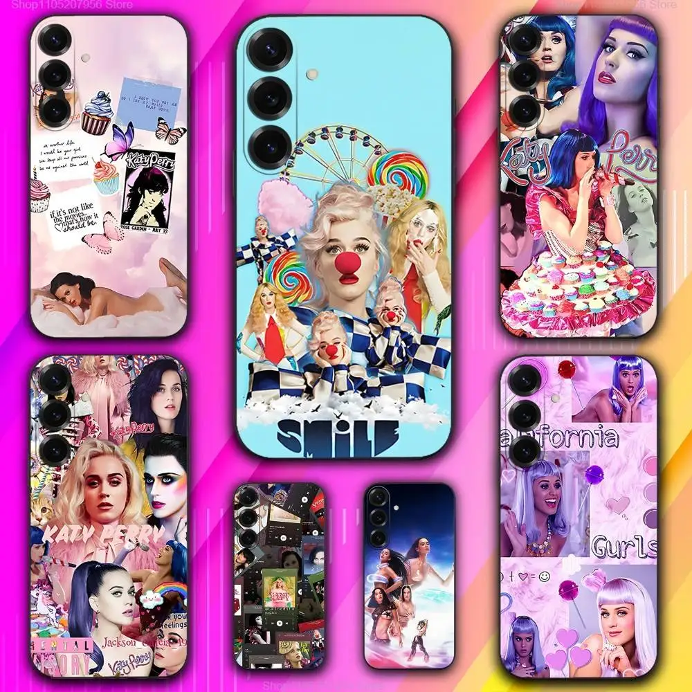 

K-Katy Singer Perry Phone Case For Samsung A 73,72,71,53,52,51,41,40,30,22,21,13,12,Note 20,10,9 Ultra Pro 5G Soft