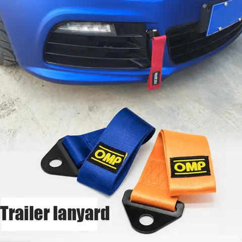Cinghie di traino universali per auto da corsa, funi per rimorchio auto, cinghie di traino per paraurti, cinghie di traino in nylon ad alta resistenza