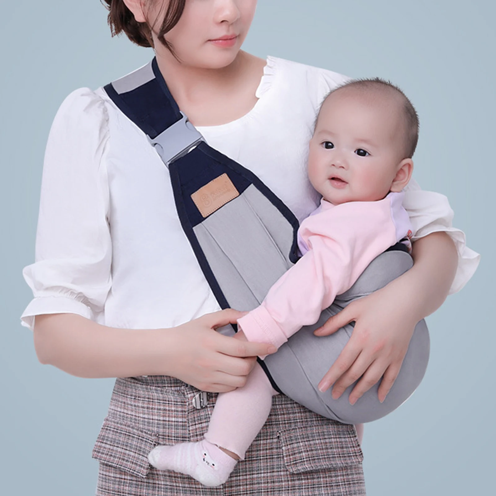 Newborn Sling Carrier Breathing Cloth Baby Wrap With Adjustable Shoulder Strap For 0-24 Months Baby Breastfeeding Carriers