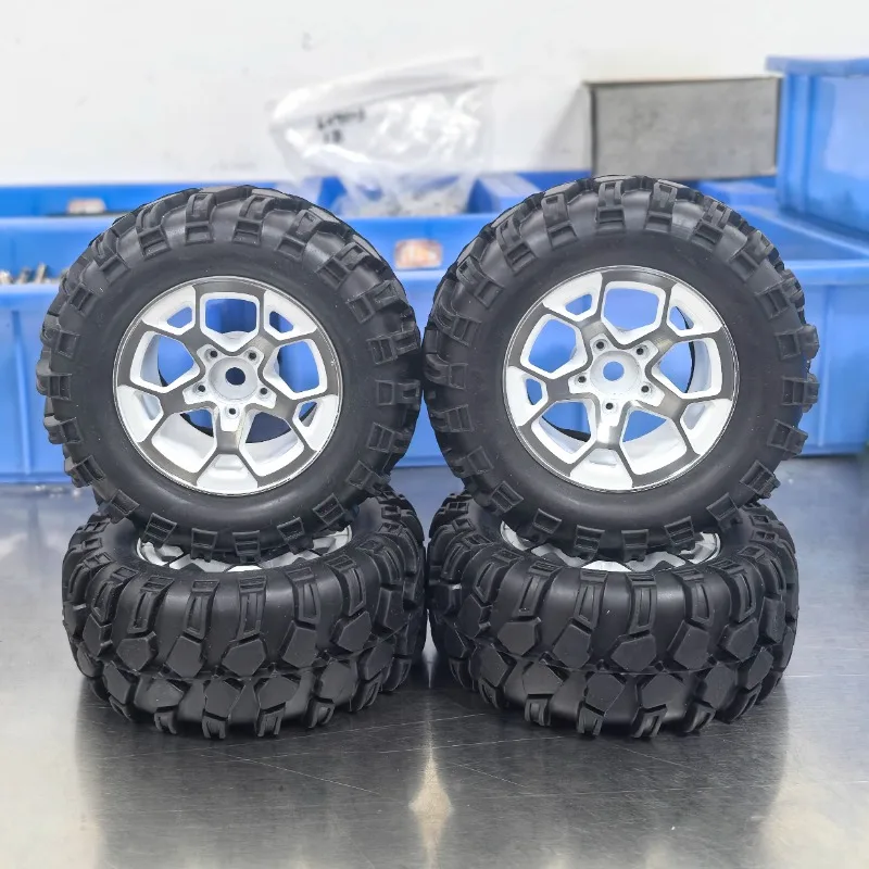 

1,9-дюймовая металлическая ступица колеса, красивая шина 90*38 мм, протектор для модели 1/12, восхождение, пульт дистанционного управления, обновление автомобиля и модификация аксессуаров