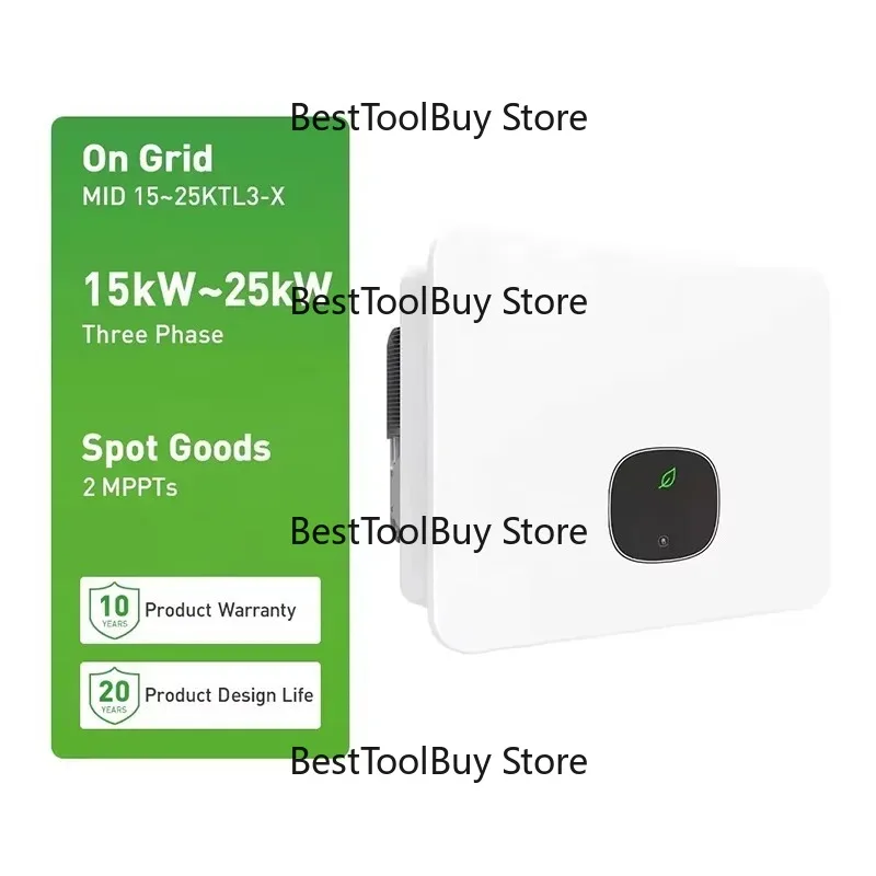 Growatt Mid 20~25ktl3-X 3 Phase 20kw 25kw Inverter 22kw On Grid Solar Inverters With 2 Mppt Trackers