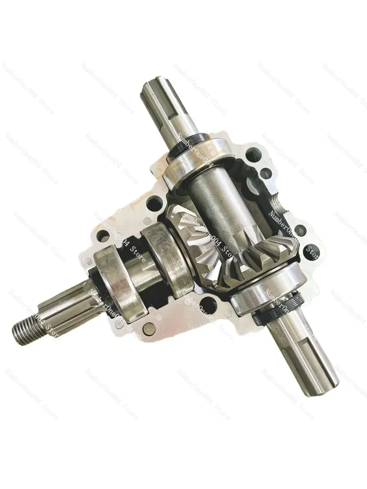 Applicable to Mechanical speed ratio 1:1 steering right Angle gear box corn helical gear box 4 gear reduction conversion