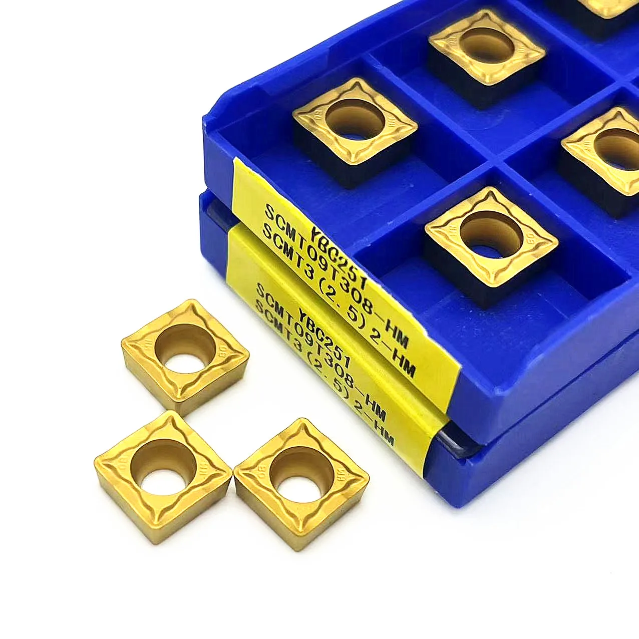 SCMT09T304 SCMT09T308 HM YBC251 inserto in metallo duro tornio CNC utensile per tornitura taglierina per metalli lama SCMT SCMT09T304 SCMT09T308 HM YBC251