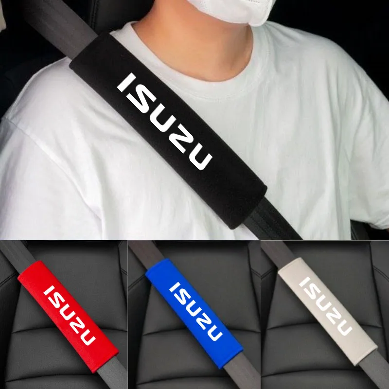 Car Seat Belt Shoulder Cover Breathable Protection Safety SeatBelt Pad For Isuzu D-MAX Dmax WFR VAN NFR ATV TROOPER ASCENDER