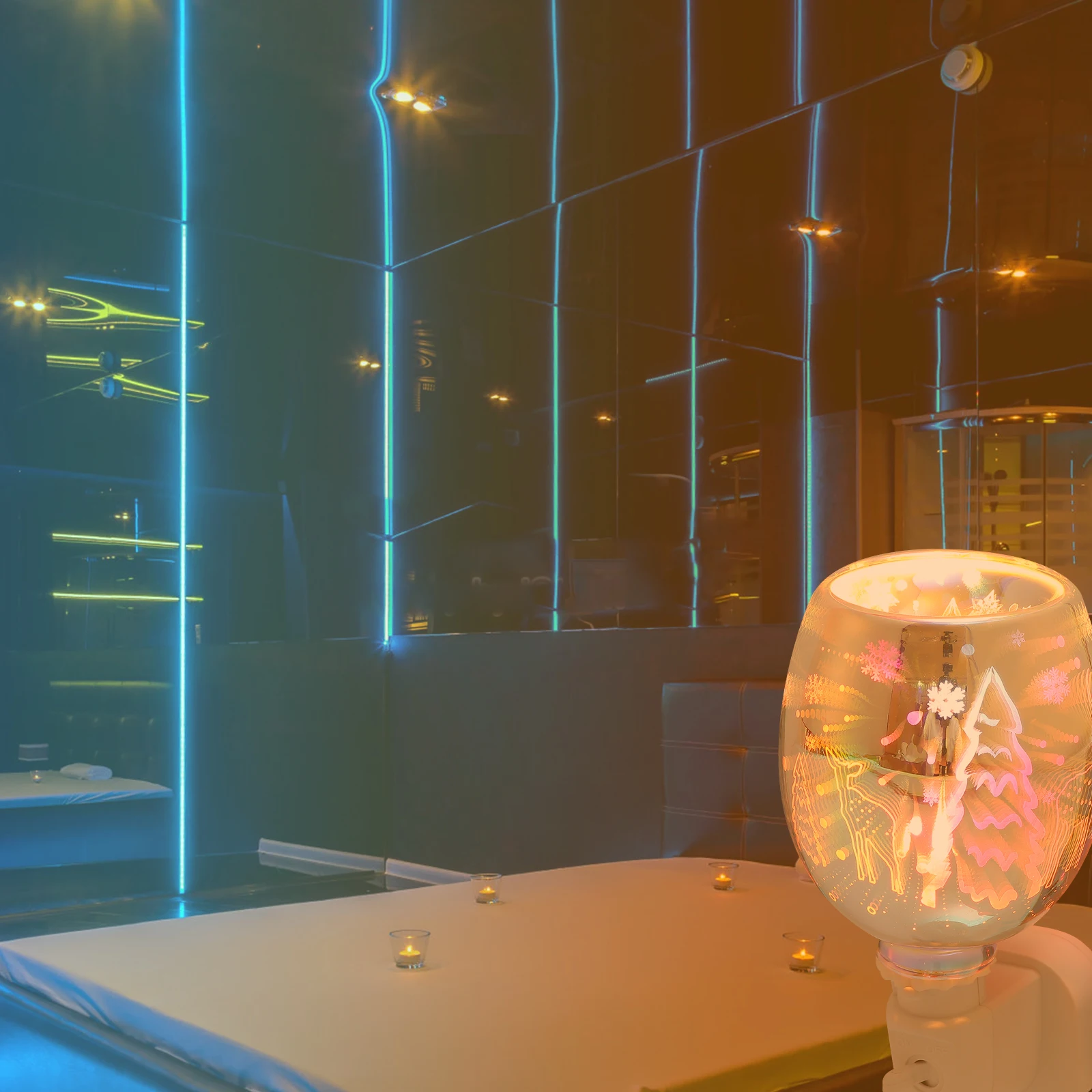 

1Pcs 3D Deer Night Lamp Creative Aromatherapy Wax Warmer Plug-in Room Aroma Diffuser Light Multifunctional Home Fragrance Night