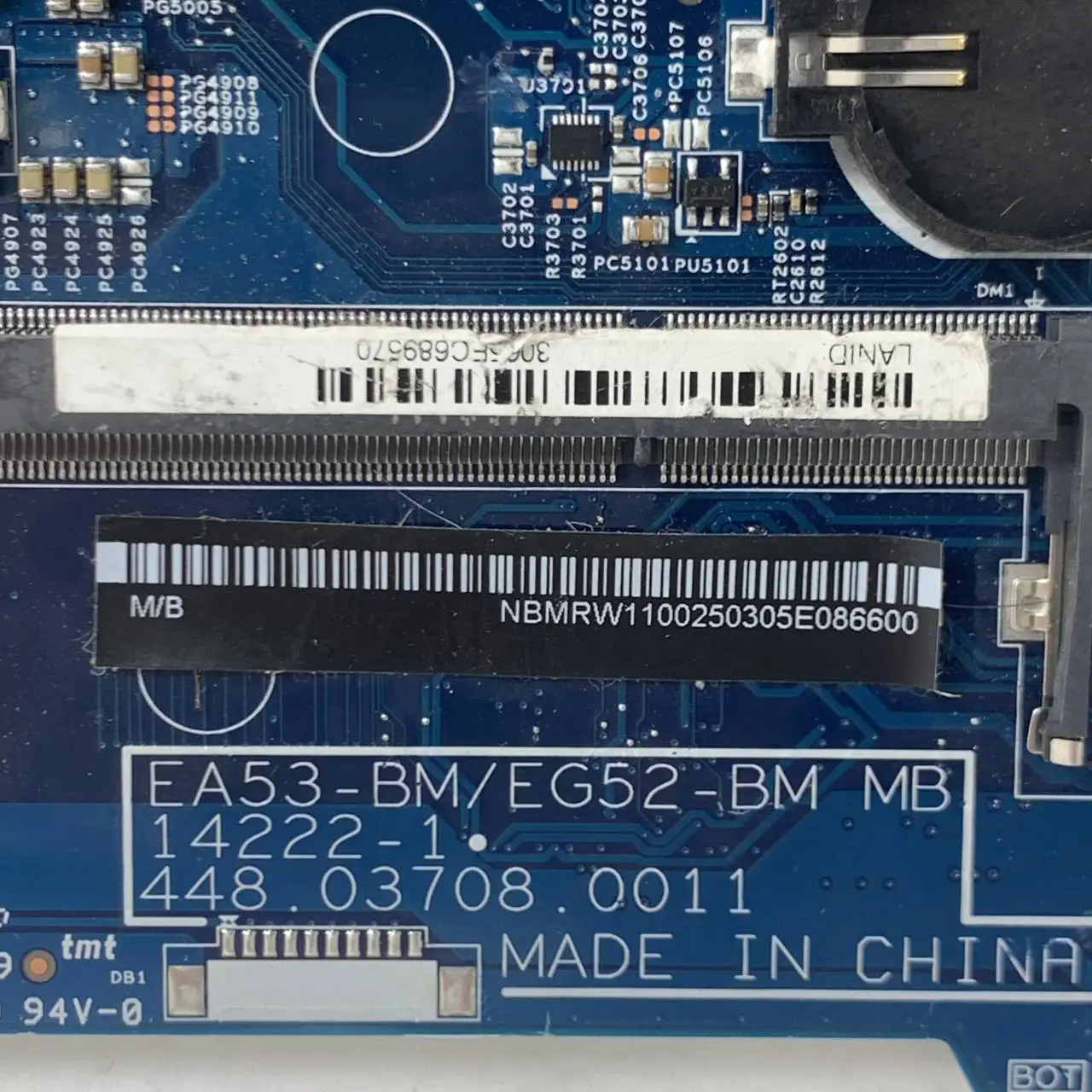 Placa-mãe para laptop para ACER Aspire, ES1-512, NBMRW11002, 14222-1, W, SR1YJ, N2840 CPU, 100% completo, 448.03711.0011