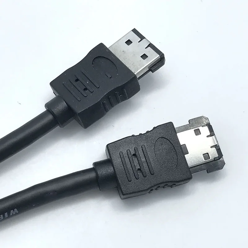 1.2m eSATA to eSATA Cable Male to Male External Data Cable for HDD SSD Hard Drive Disk Docking Station