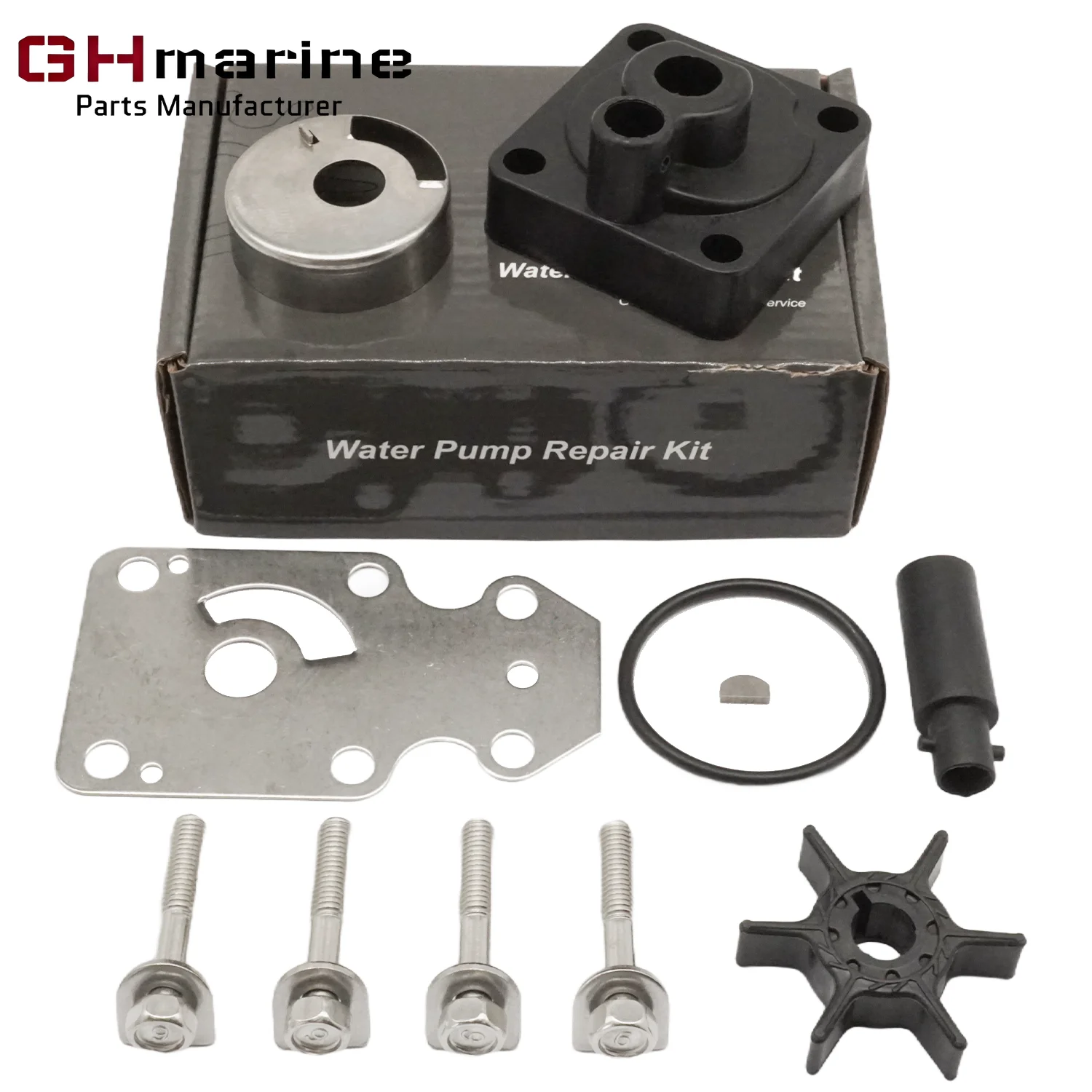 

Water Pump Impeller Rebuild Service Kit for Yamaha Marine 6HP 8HP 9.9HP F8 F9.9 4 Stroke Outboard Engines 68T-W0078-00