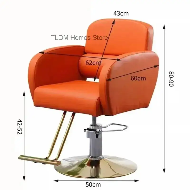 Luxury Elegant Barber Chair Black Aesthetic Fashionable Modern Chair Stylish Comfy Cadeira De Salão De Cabeleireiro Furniture