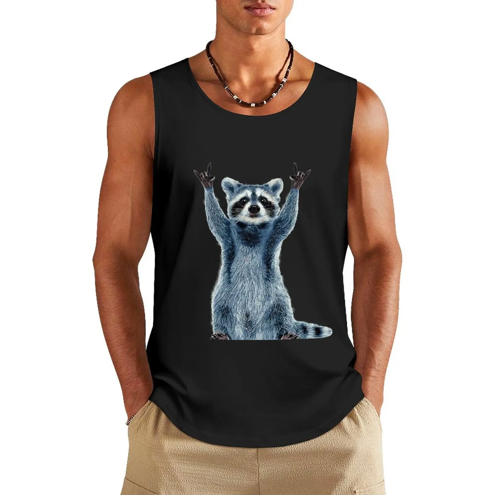 

Raccoon Shirt-Cool Nature Raccoon Tee Cute Raccoon Classic Tank Top sports t-shirts for men sleeveless tshirts for men