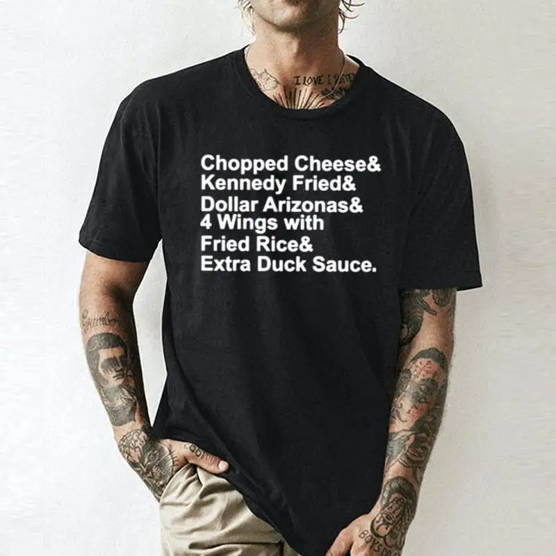 Gehackter Käse und Kennedy Fried Dollar Arizonas 4 Wings Unisex Sommer T-Shirt Baumwolle Mode Paar Kleidung