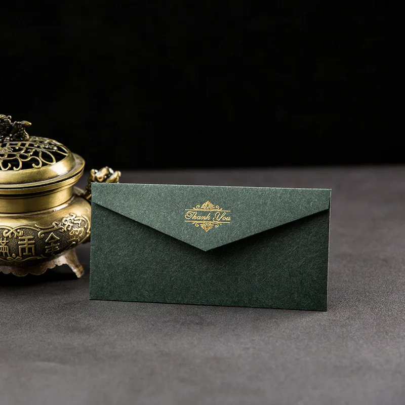 50pcs/lot Gilding Envelopes Bag Wedding Small Business Supplies Stationery DIY Postcard 150g Paper Invitations Storage Packaging