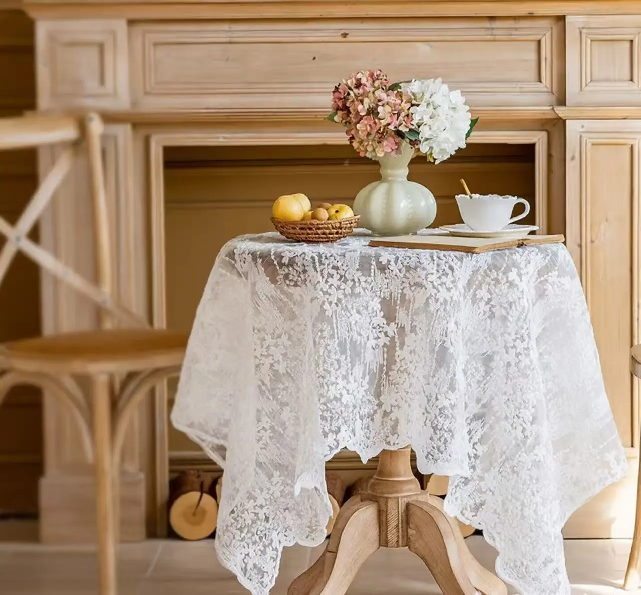 Rectangular Lace Tablecloth – An Ideal Choice for Wedding Banquets and Rustic-Style Table Decor