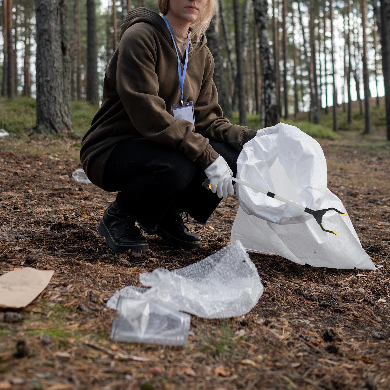 

Портативный сборщик мусора из АБС-пластика, прочный зажим для мусора для чистки в помещении и на открытом воздухе, инструмент для захвата мусора, инструмент для сбора мусора