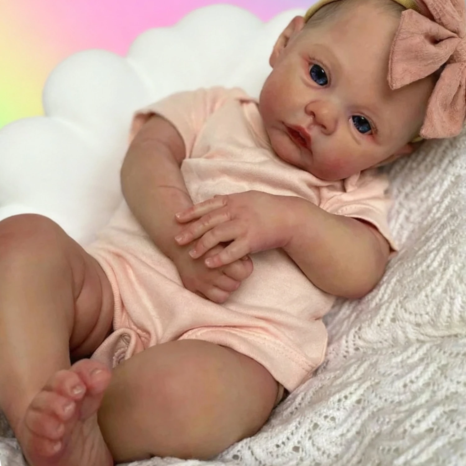 aonpeng-45cm-full-body-soft-vinyl-reborn-doll-with-3d-painting-skin-18inch-newborn-baby-handmade-dress-birthday-for-child-gift