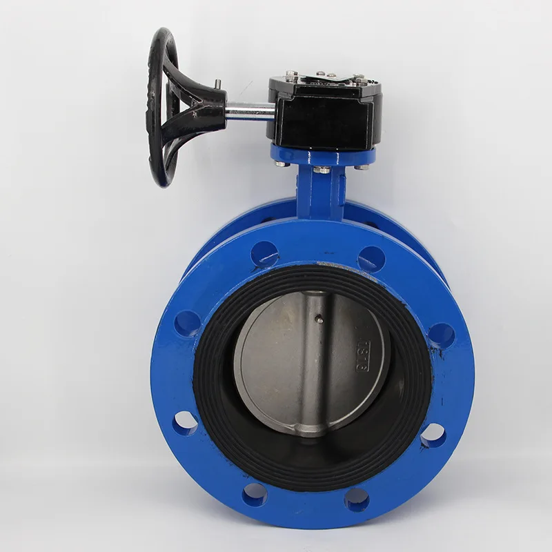 

Cast steel turbine flanged butterfly valve Manual flanged butterfly valve Rubber-lined butterfly valve with lock