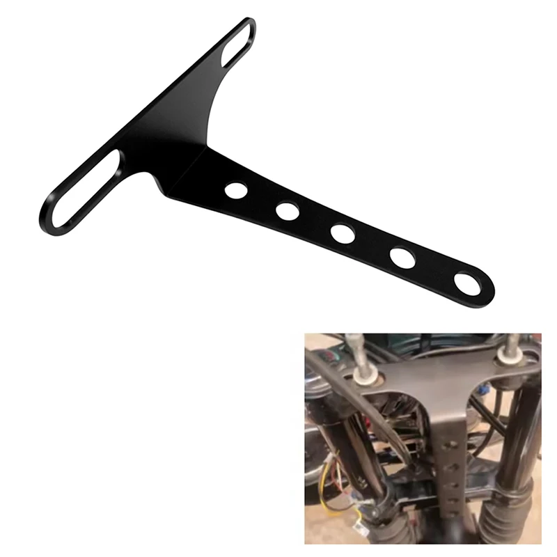 

Motorcycle Black Headlight Bracket Adjustable Holder For Harley Sportster Dyna