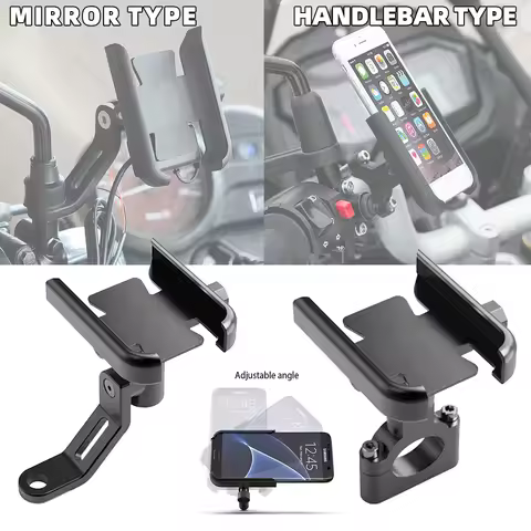 Phone Holder Mount For Motorcycle Rearview Mirror Handlebar Holder Bicycle GPS Bracket Cellphone Stand Universal Accessories