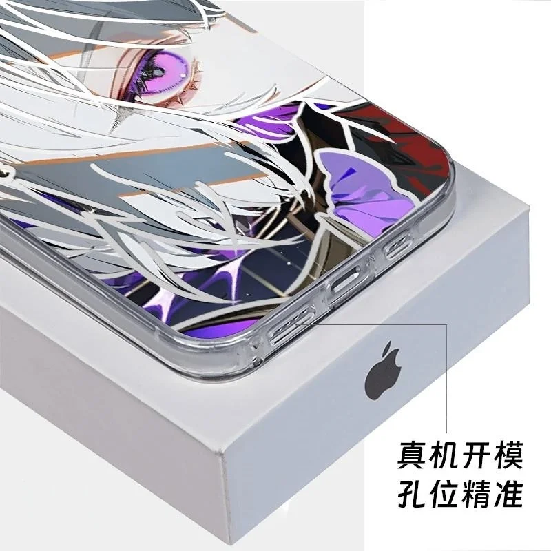 أنيمي كاستوريس هونكاي ستار السكك الحديدية قضية الهاتف آيفون 16 15 14 13 12 11 17 برو ماكس زائد الهواء البسيطة سانت فتاة غطاء مقاوم للصدمات