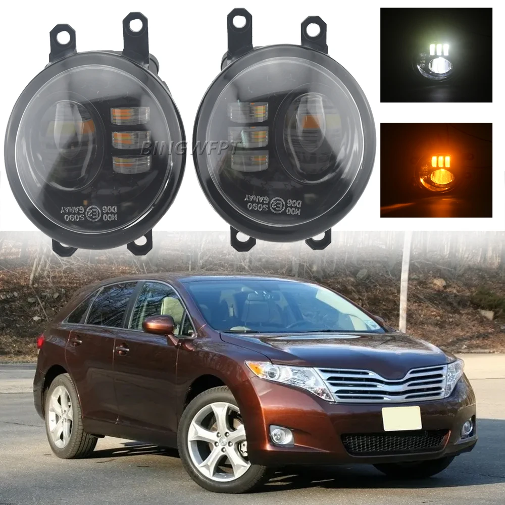 

LED Fog Lights Fog Lamp Daytime Running Lights H11 12V For Toyota Venza 2009 2010 2011 2012 For Toyota Fortuner 2015-2019