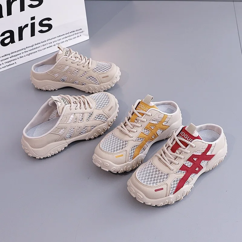 

Shoes for Women Mesh Breathable Casual Sport Sandals Womens Non Slip Comfort Hollow Out Single Shoe Running Shoes Tenis De Mujer