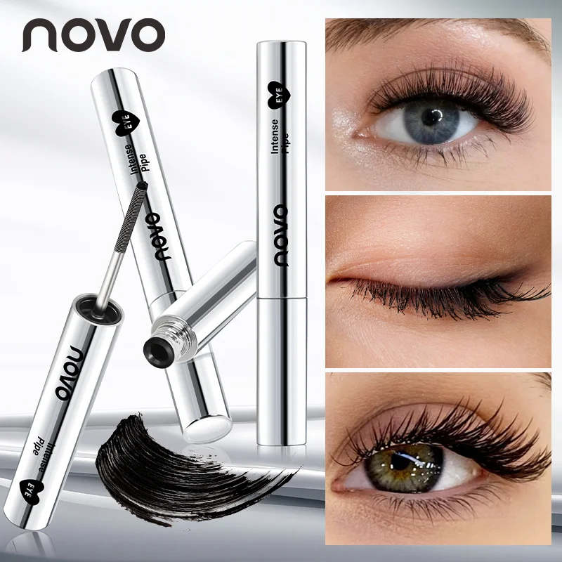 Base per mascara/maschera impermeabile con pennello a spirale - Estratto di vitamina E e Polygonum Multiflorum, mascara volumizzante e allungante