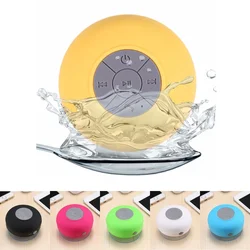 Music Loudspeaker Waterproof   RGB Light Built-in Microphone   Large Suction Cup Mini Portable Mini Speaker for  Outdoor