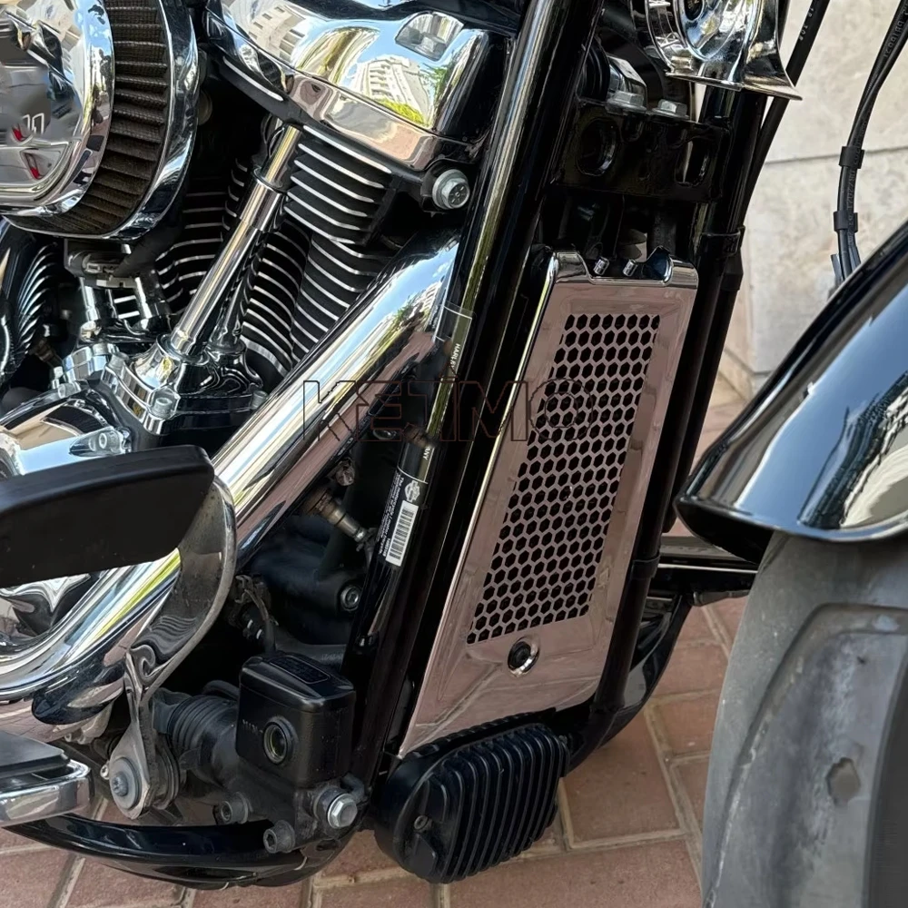 For SOFTAIL SPORT GLIDE FAT BOY BOB BREAKOUT LOW RIDER FXBB FLSB FXBR 2018-2023 2024 Oil Cooler Radiator Guard Cover 2022