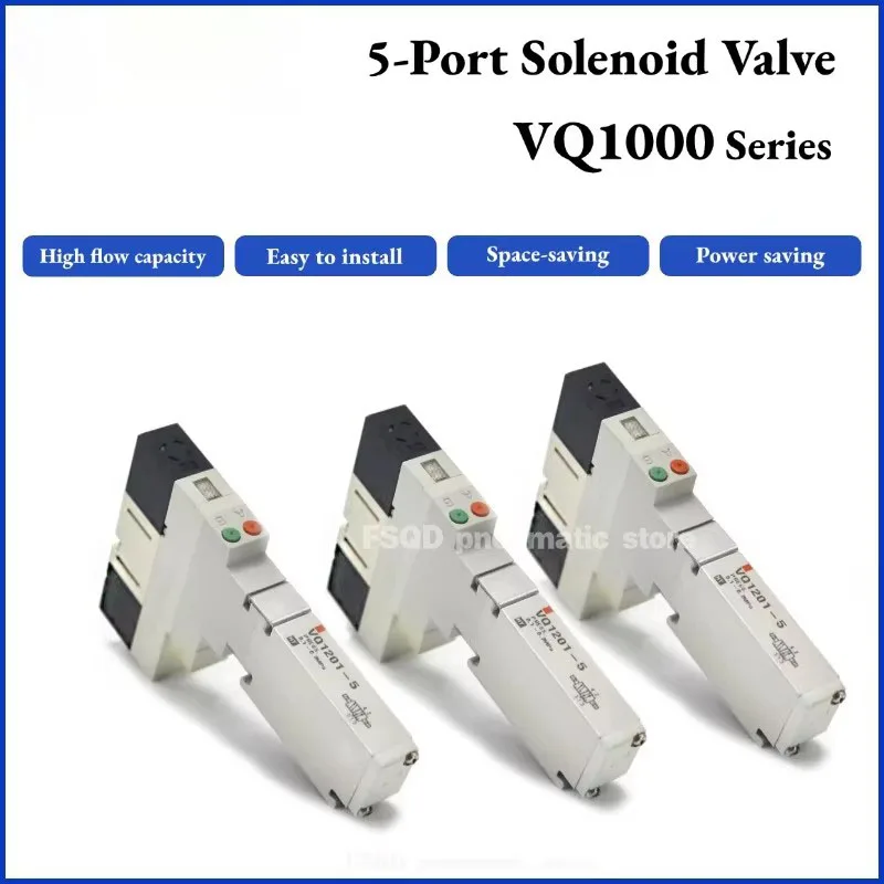 

VQ1101-5 51 5B VQ1201-5 51 5B VQD1151-5MO-Q TV523-R-G VQ1100-51 VQZ2251-5LO 5-портовый электромагнитный клапан Пневматический инструмент серии VQ