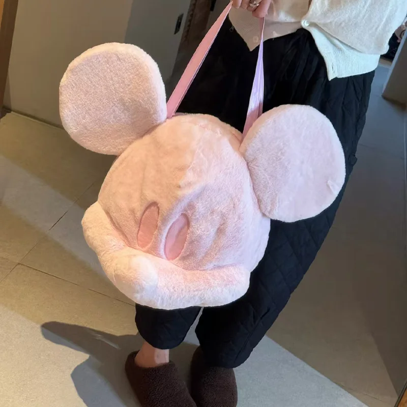 Zaino in peluche Kawaii Topolino Cartoon Borsa da viaggio di grande capacità Periferica Casual Sweet Lolita Pratico regalo per ragazze