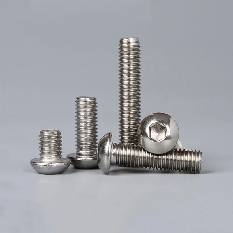 Weiyi 2-50 Stück M3 M4 M5 M6 M8 M10 Runde 316 A4 Edelstahl Sechskant-Inbusschraube Länge 4-100mm ISO7380 – Detail 2