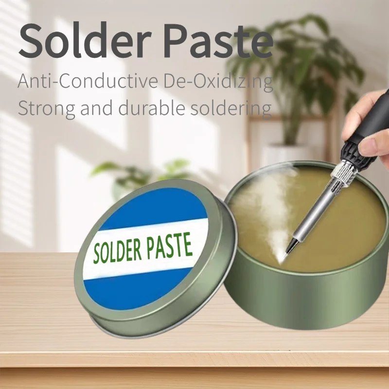 

30/100g Solder Paste Rosin Flux Lead-Free Solder Paste Flux Soldering Iron Flux Solder Paste, for Circuit Soldering Iron Repair