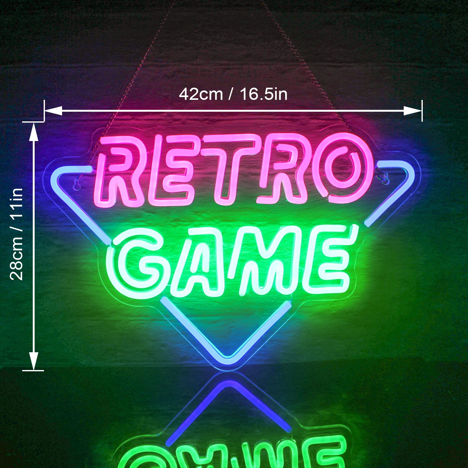 Imagem -02 - Retro Game Neon Signs Luzes Led Coloridas Wall Decor Alimentado por Usb Decoração do Quarto Gamer Boys Room Gaming Zone Lamp