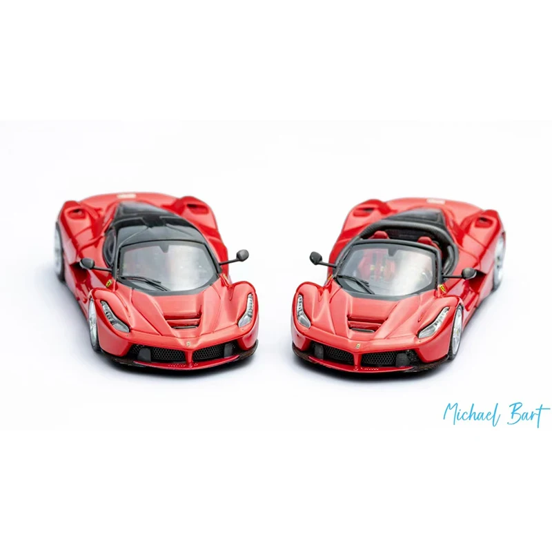 ستريت باستر متوفر في المخزون 1:64 لافيراري F150 ريد كوبيه أيرتا عجلات قابلة للاستبدال دييكاست ديوراما نموذج سيارة مجموعة ألعاب #3