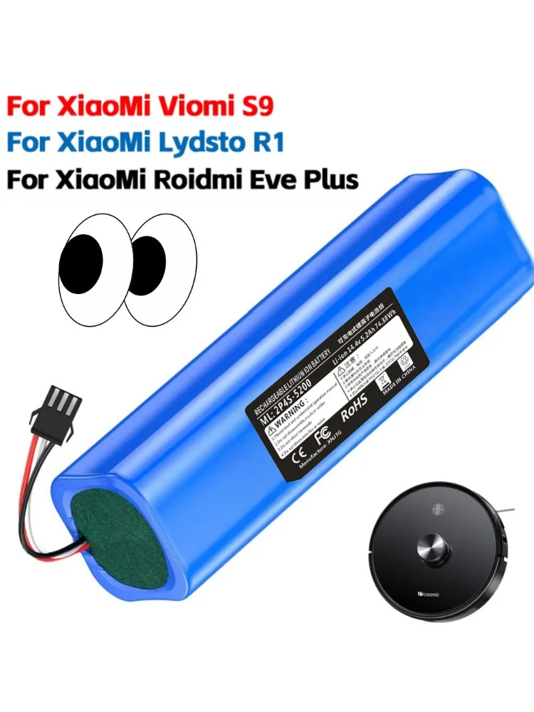 Akumulator litowo-jonowy 14,4 V 5200 mAh do robota sprzątającego ROIDMI EVE EVA Eve Plus SDJ01RM SDJ06RM. — zdjęcie produktu 7